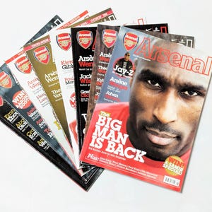Official Arsenal Magazine 2010 - Set Of 8 - Featuring Campbell Walcott + More