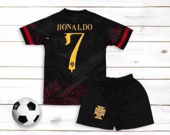 Ronaldo #7 Portugal Jersey: Youth Soccer Uniform Set