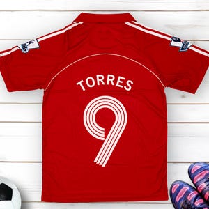 Maillot Liverpool Domicile Fernando Torres 2007-2008 - Taille M - Neuf Avec étiquettes - Vintage