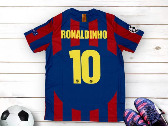 The Best Legend Player Ronaldinho Number #10 Vintage Retro