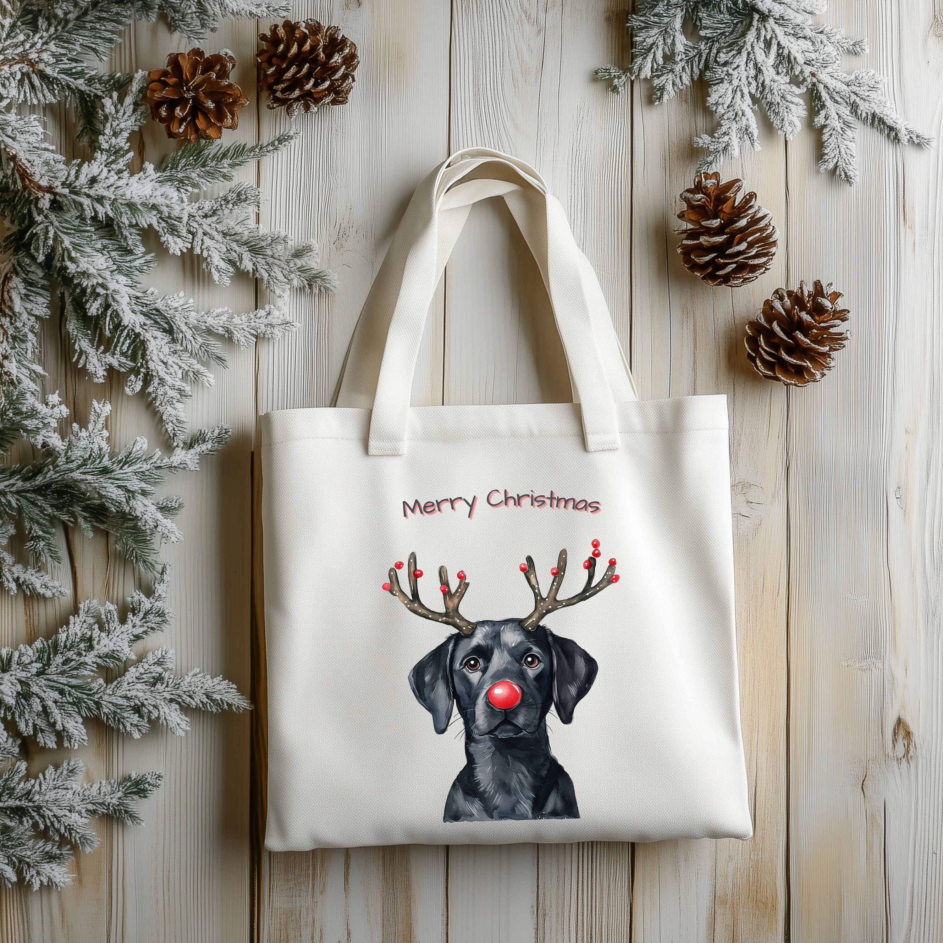 Christmas Black Lab Reindeer Design,holiday Dog Design,labrador ...