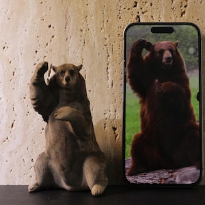 Personalized Animal Figurines from Photo, Custom Animal Sculptures, Wooden Pet Figurine, Handcrafted Pet Statue, Handmade Pet Sculpture