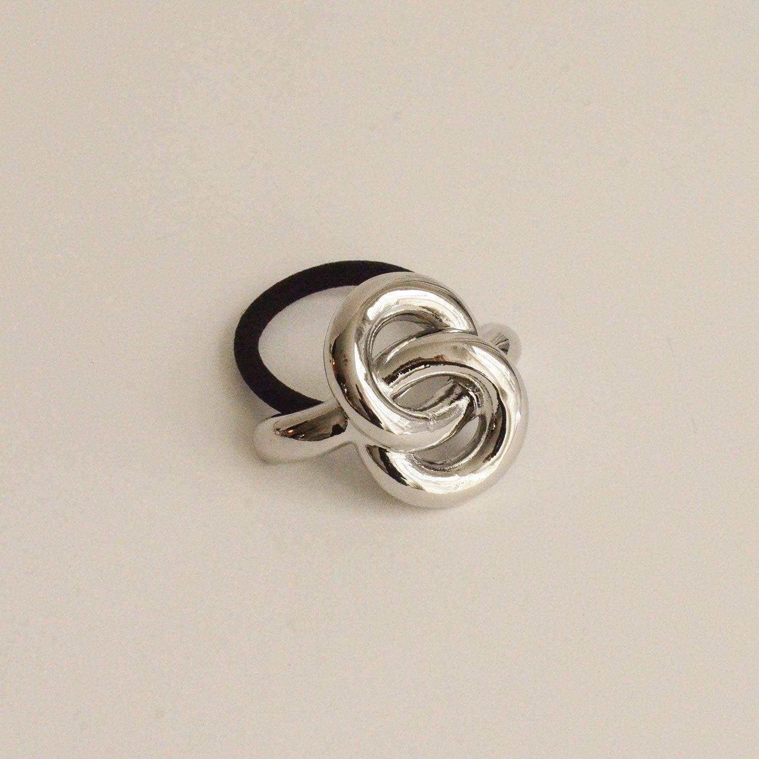Eternal Loop Ponytail Hair Tie Silver