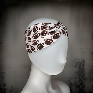 Football Game Day Headband – Silky Soft, Playful Hair Accessory for Fans | Pannebånd USA Handmade