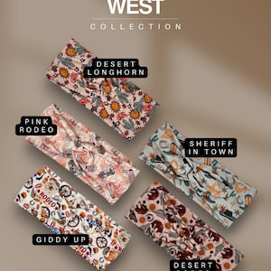 Western Twist Headband | Smooth Silky Elastic Moisture-Wicking | Wild Wild West Collection