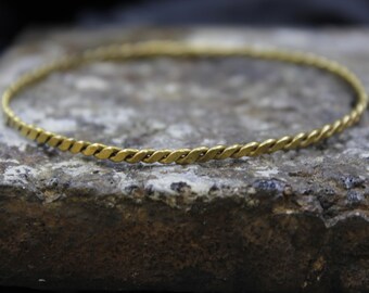 Handmade Twist Pure Copper Bangle Bracelet: Energy Cuff Bangle
