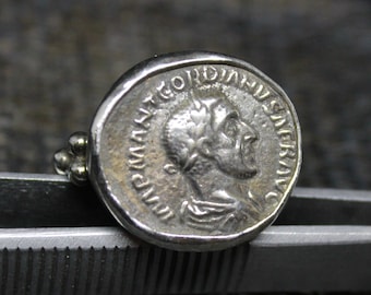 Handmade Julius Caesar Silver Ring: 24K Gold Vermeil, Ancient Roman Jewelry