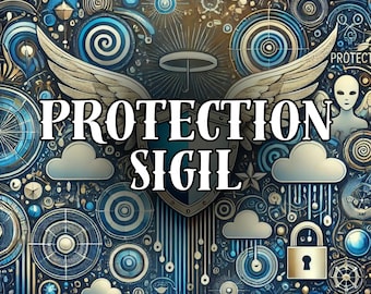 protection sigil, how to use sigil, sigil work, sigil drawing, law of attraction, manifest, manifesting, instant download, pdf, sigil