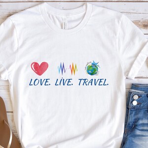 Love Live Travel Shirt, Family Trip T-shirt, Travel Shirt, Airplane Mode Shirt, Girls Vacation Shirt, Destination Flight Shirt