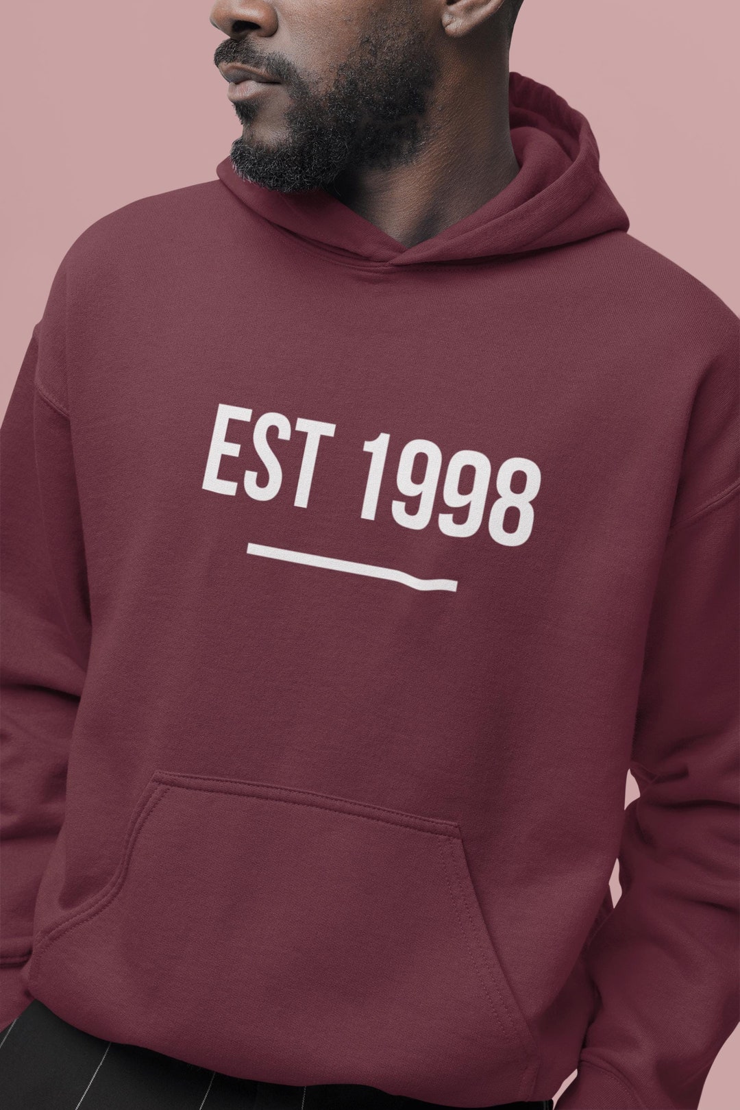 EST 1998 Unisex Street Wear Vintage Style Hoodie - Etsy