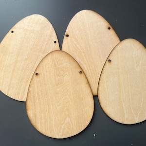 Girlande aus Holz, Wimpelkette, Holzform, Osterei, Girlande 10cm, Packung mit 10,25,50,100 Wimpel