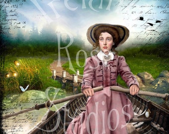 Aprils Adventures~Altered Art Greeting Card