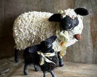 Made to Order Needle felted Sheep and lamb