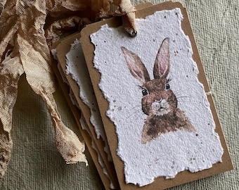 Handmade Bunny Gift Tags