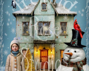 Christmas Whimsy Greeting Card