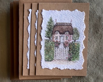 Miniature Coral Cottage Enclosure Cards