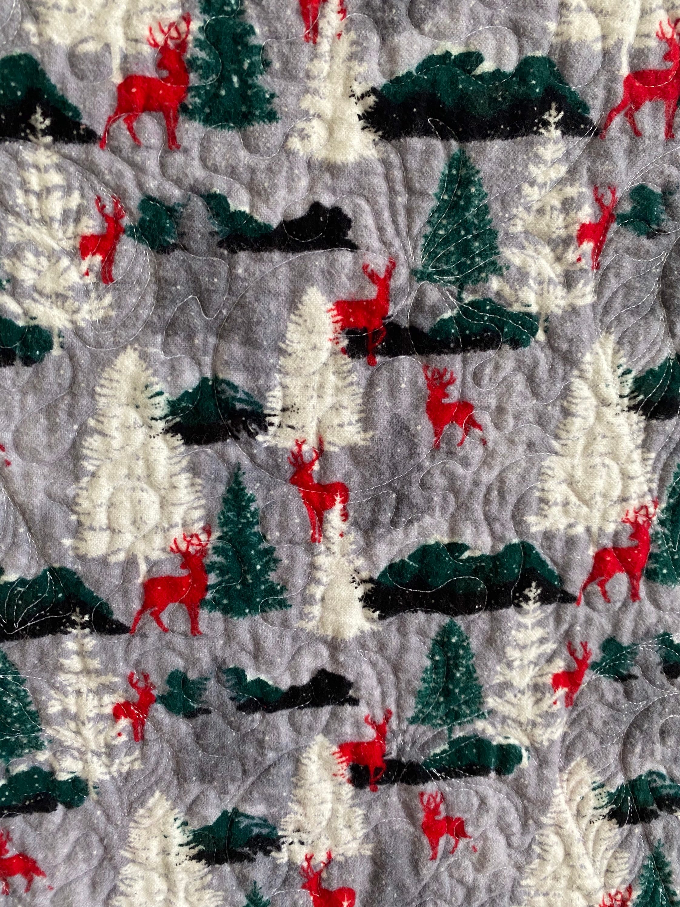 Christmas At Walmart 50 x 63 inch lap quilt