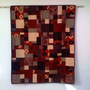 Hot Chocolate, 38 x 45 inch wallhanging quilt, 2008 image 3