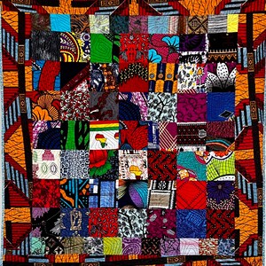 The Wonders of Africa 37 X 43 inch art quilt image 6