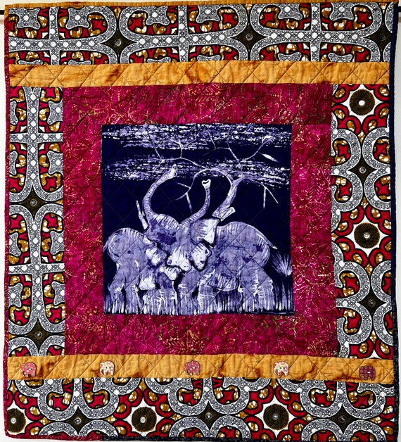 Mother and Daughter 32X35 inch art quilt