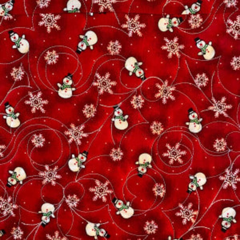 Snow Days are Snuggle Days are Snuggle Days, 62 X 71 inch red and white quilt image 3