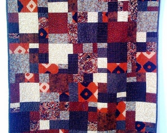 Hot Chocolate, 38 x 45 inch wallhanging quilt, 2008