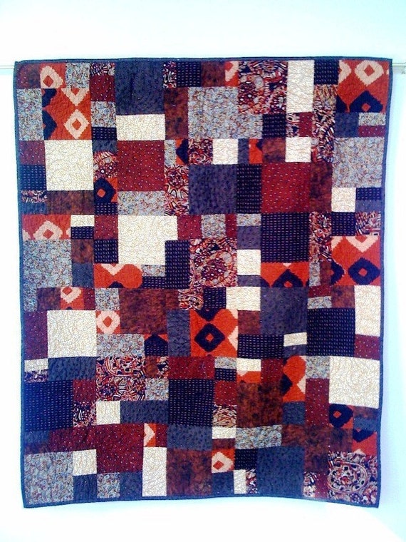 Hot Chocolate, 38 x 45 inch wallhanging quilt, 2008