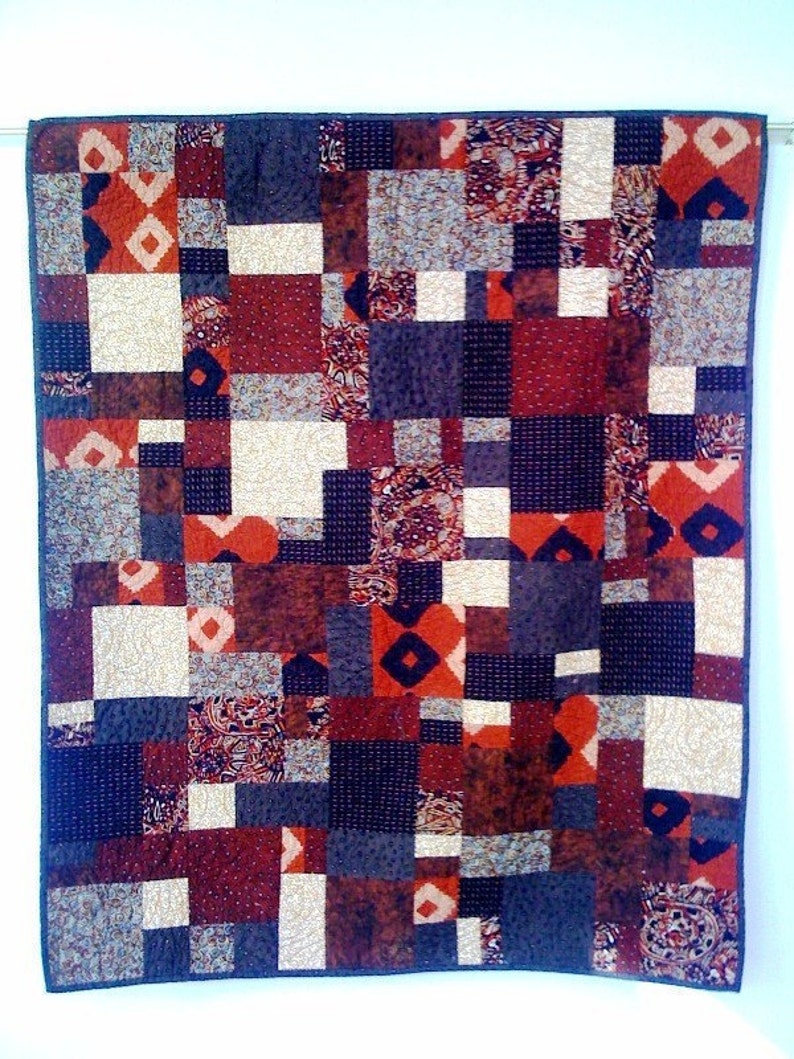 Hot Chocolate, 38 x 45 inch wallhanging quilt, 2008 image 1