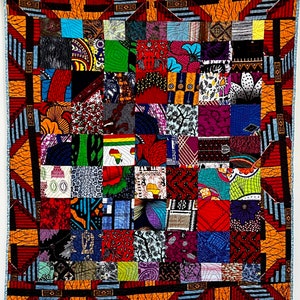 The Wonders of Africa 37 X 43 inch art quilt image 1