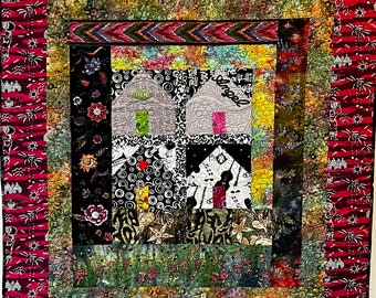 Rooted in the Beloved Community 41 X 45 inch art quilt
