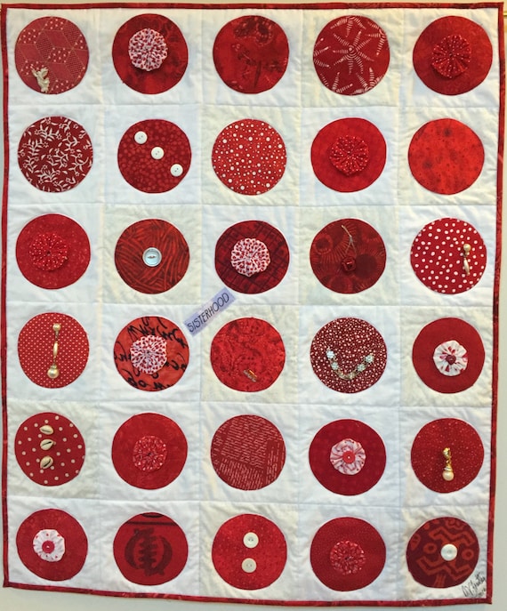 Circles of Sisterhood 30x36 inch art quilt