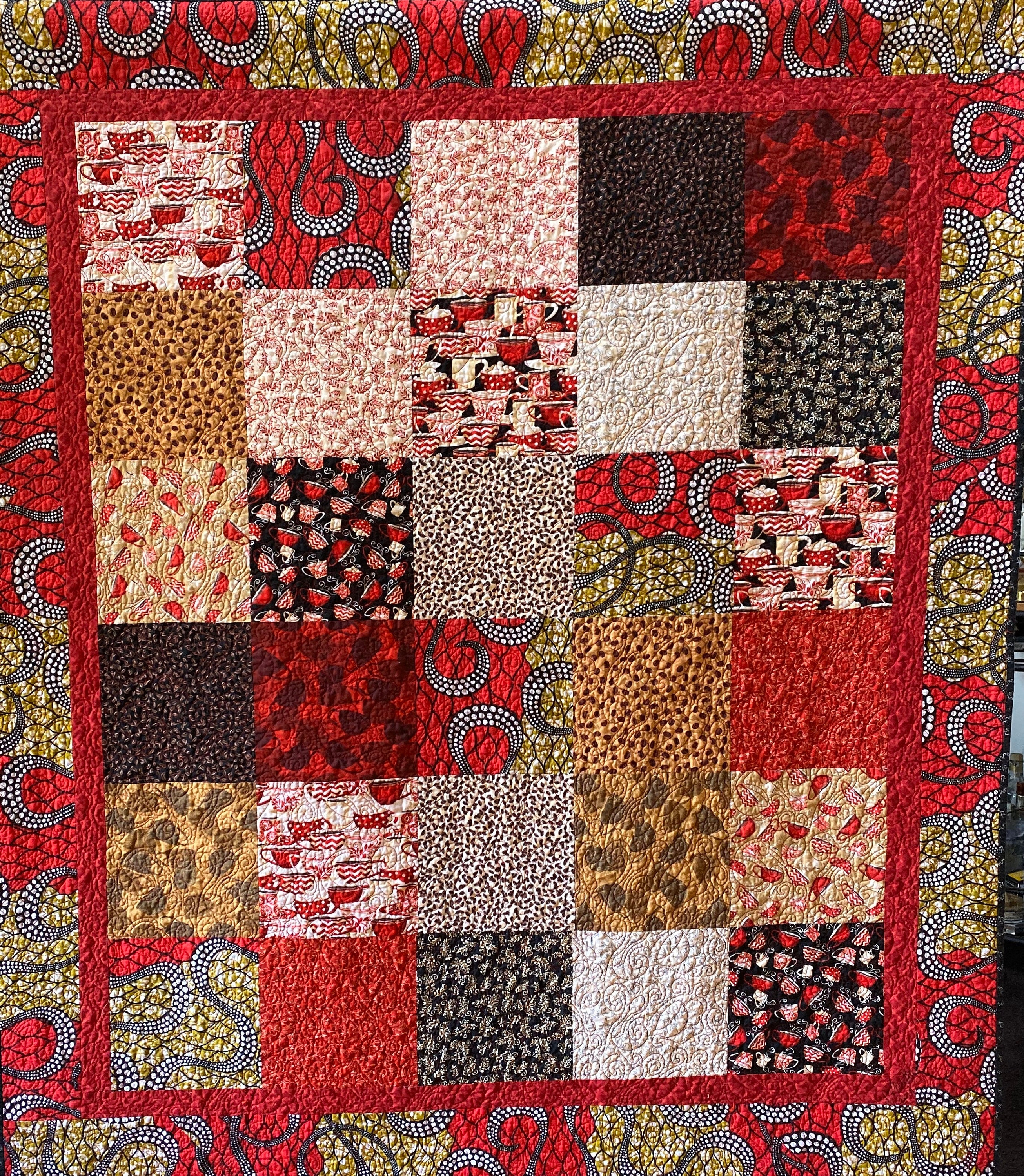 Love This Exotic Coffee 56x64 Inch Coffee Quilt