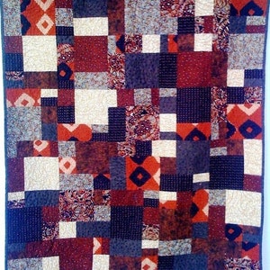 Hot Chocolate, 38 x 45 inch wallhanging quilt, 2008 image 2