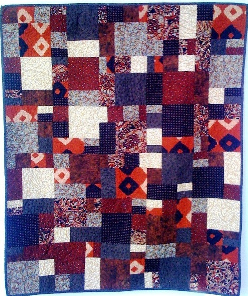 Hot Chocolate, 38 x 45 inch wallhanging quilt, 2008 image 2