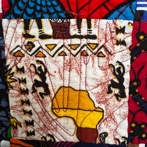 The Wonders of Africa 37 X 43 inch art quilt image 2
