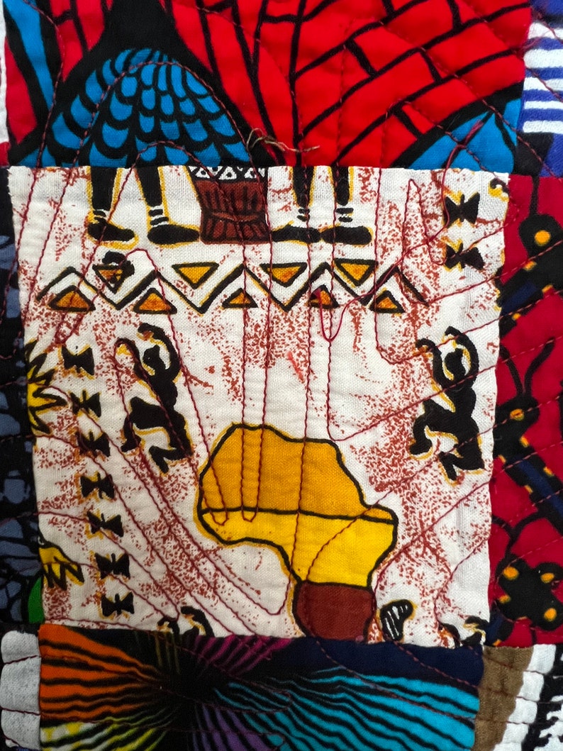 The Wonders of Africa 37 X 43 inch art quilt image 2