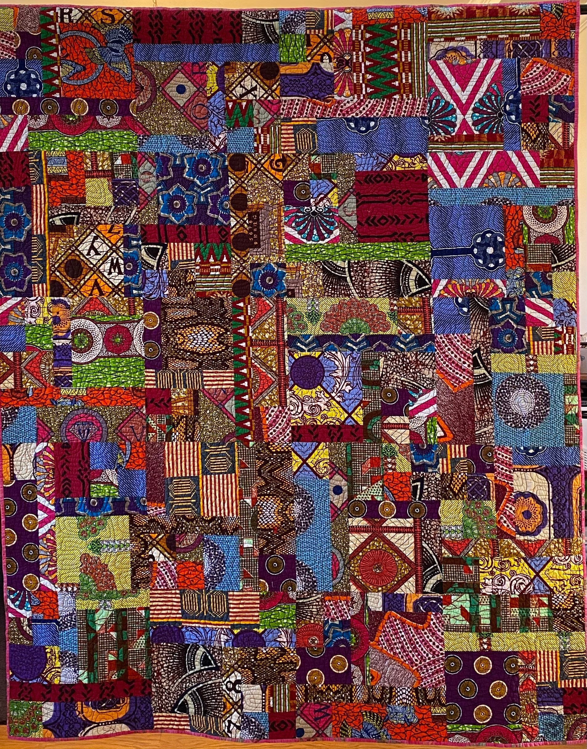 Be Joyfully Authentic, African Art Quilt