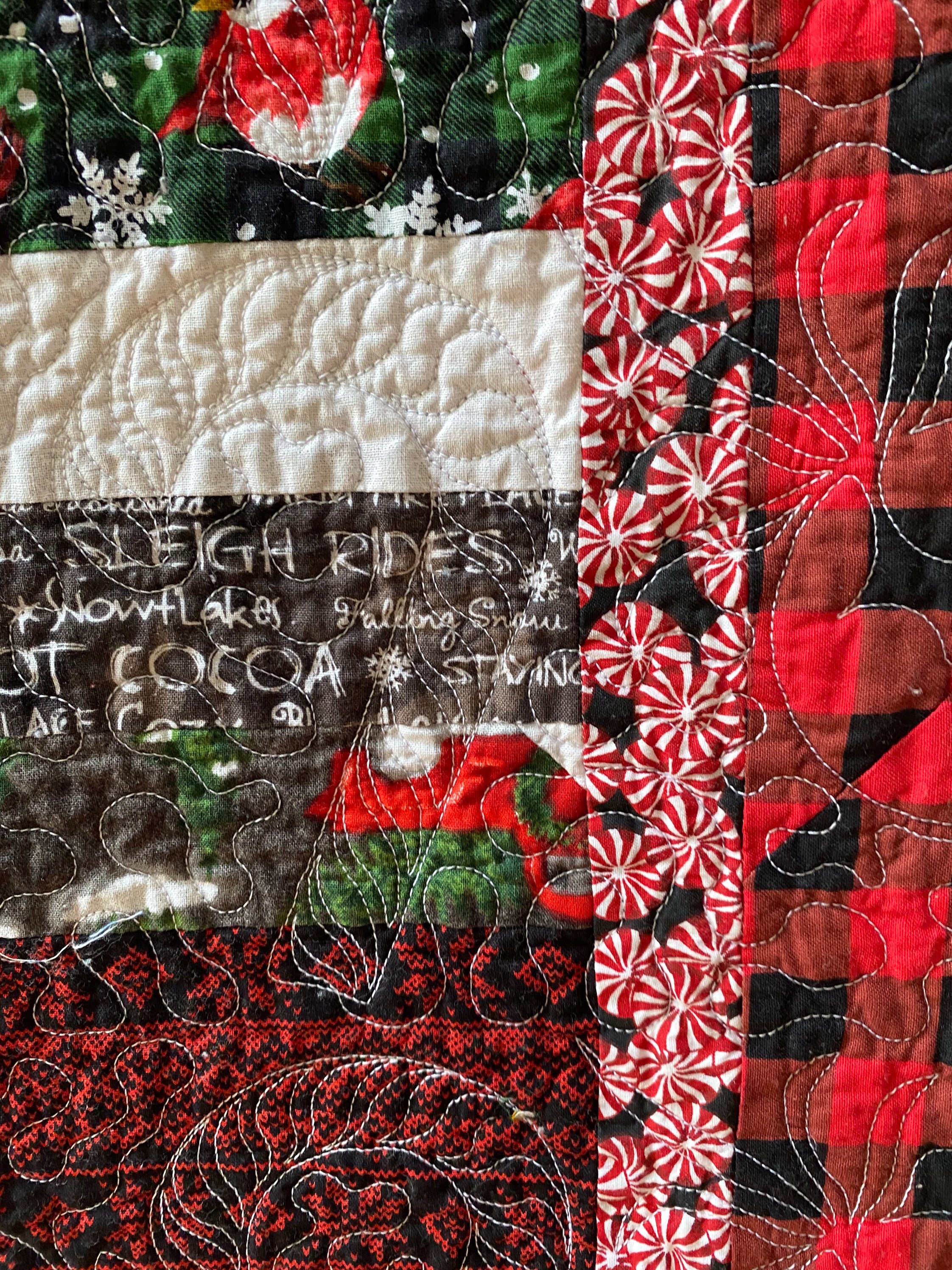 Christmas At Walmart 50 x 63 inch lap quilt