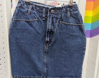 80s-90s Union Bay denim mini skirt