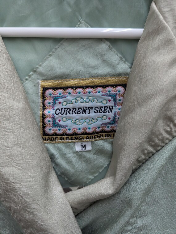 80s mint green rain jacket - image 4