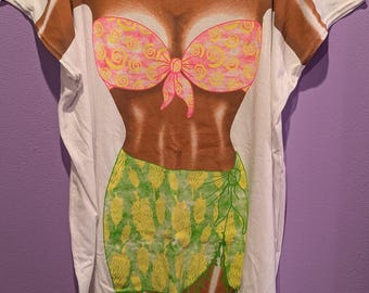 Cheeky bikini 90s coverup