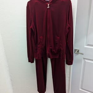 Y2K velour tracksuit