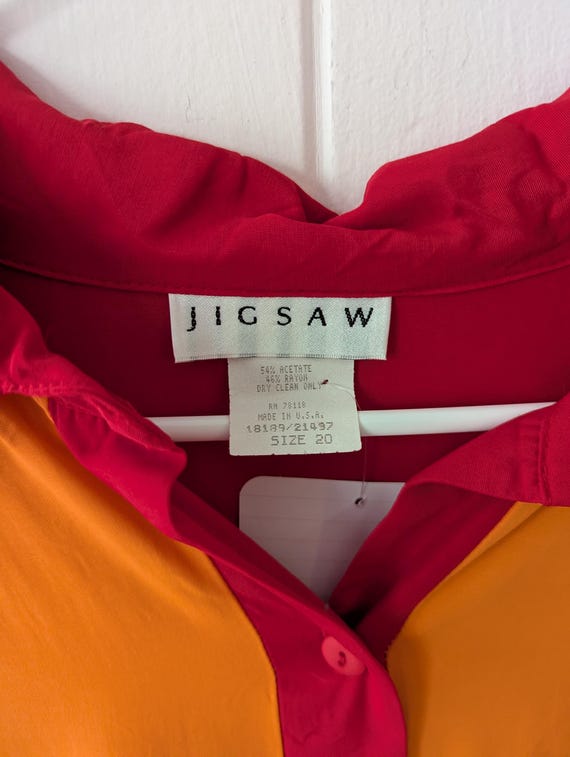 90s plus size bowling button down shirt - image 4