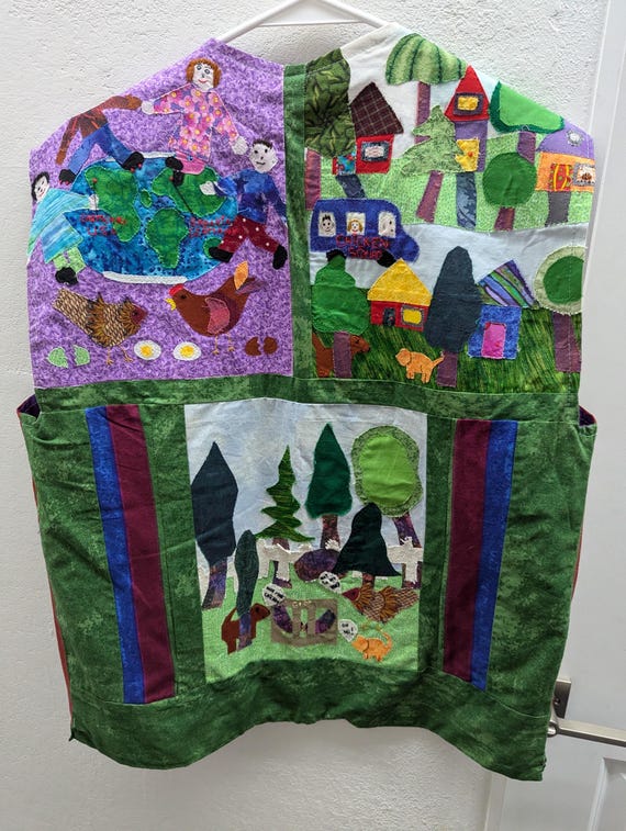 Handmade Patchwork Quilt Vest - image 2