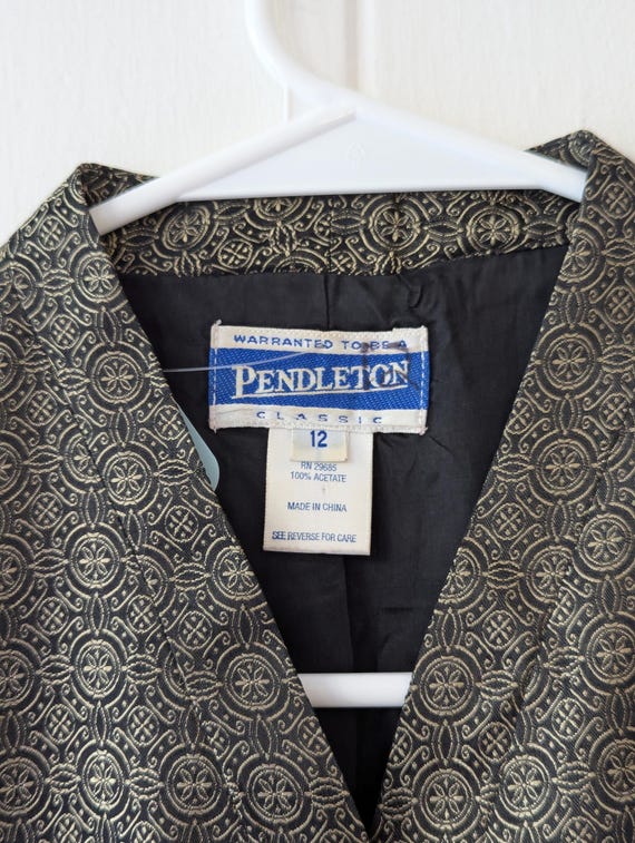 90s women's Pendleton vest - image 3