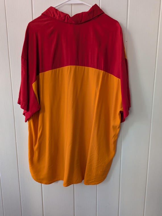 90s plus size bowling button down shirt - image 3
