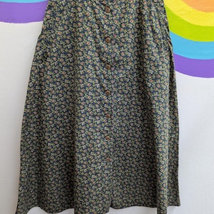 90s floral skirt