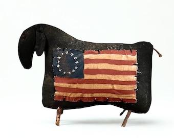 Americana Black Sheep Doll Primitive Colonial