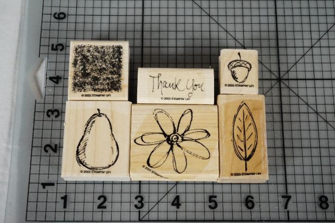Stampin Up!! “ALL NATURAL” Set of 6 Rubber Stamp Set 2003 NEW!! - Etsy