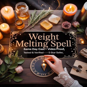 WEIGHT MELTING SPELL | body transformation | confidence boost | wellness energy | self-discipline | inner strength